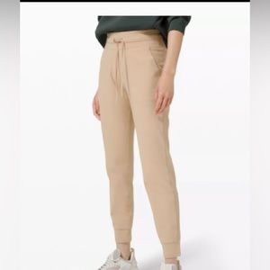 Lulu Lemon Scuba Hi-Rise Jogger - beige